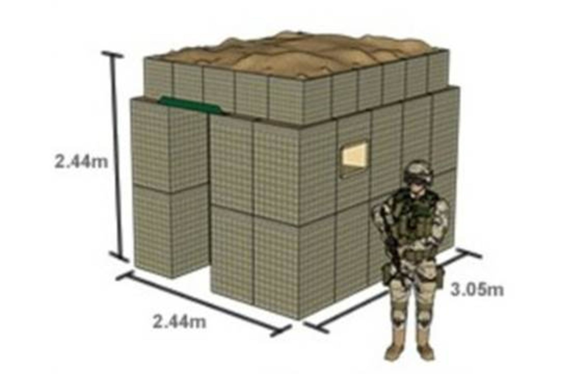 Hesco Bastion Sangar (Guard Post Kit) - Bild 2 aus 12