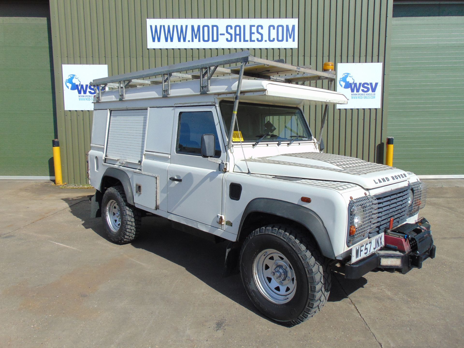 2007 Land Rover Defender 110 Puma Hardtop 4x4 Special Utility (Mobile Workshop) complete with Winch