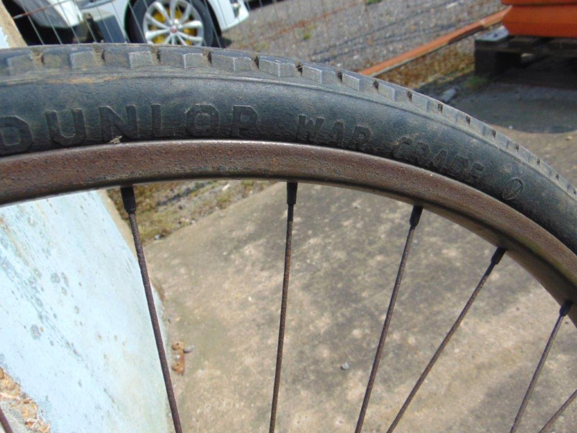 Very Rare WW 2 Original BSA Folding Para Bike with spare tyre and tube Etc - Image 11 of 11