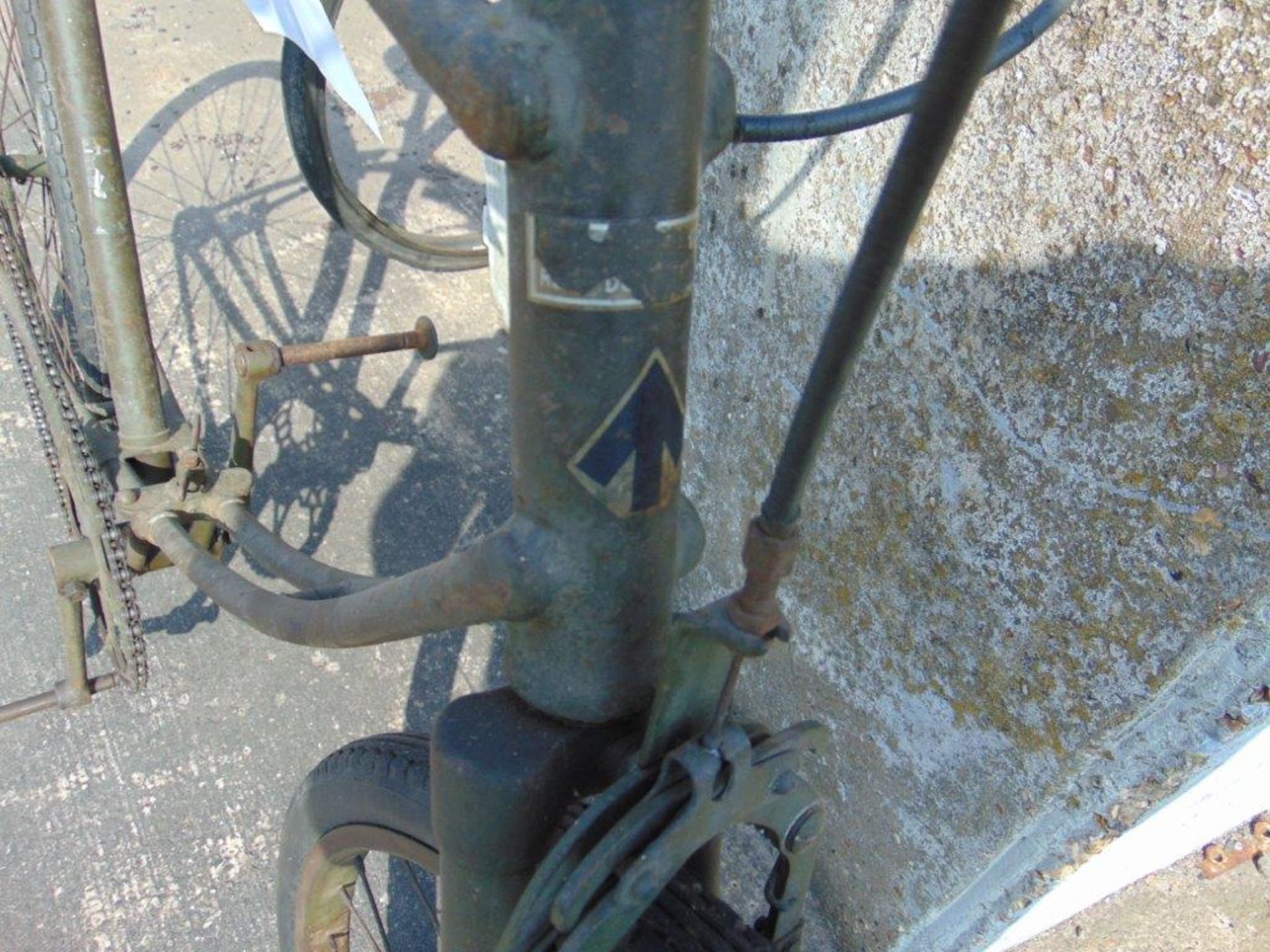 Very Rare WW 2 Original BSA Folding Para Bike with spare tyre and tube Etc - Image 9 of 11