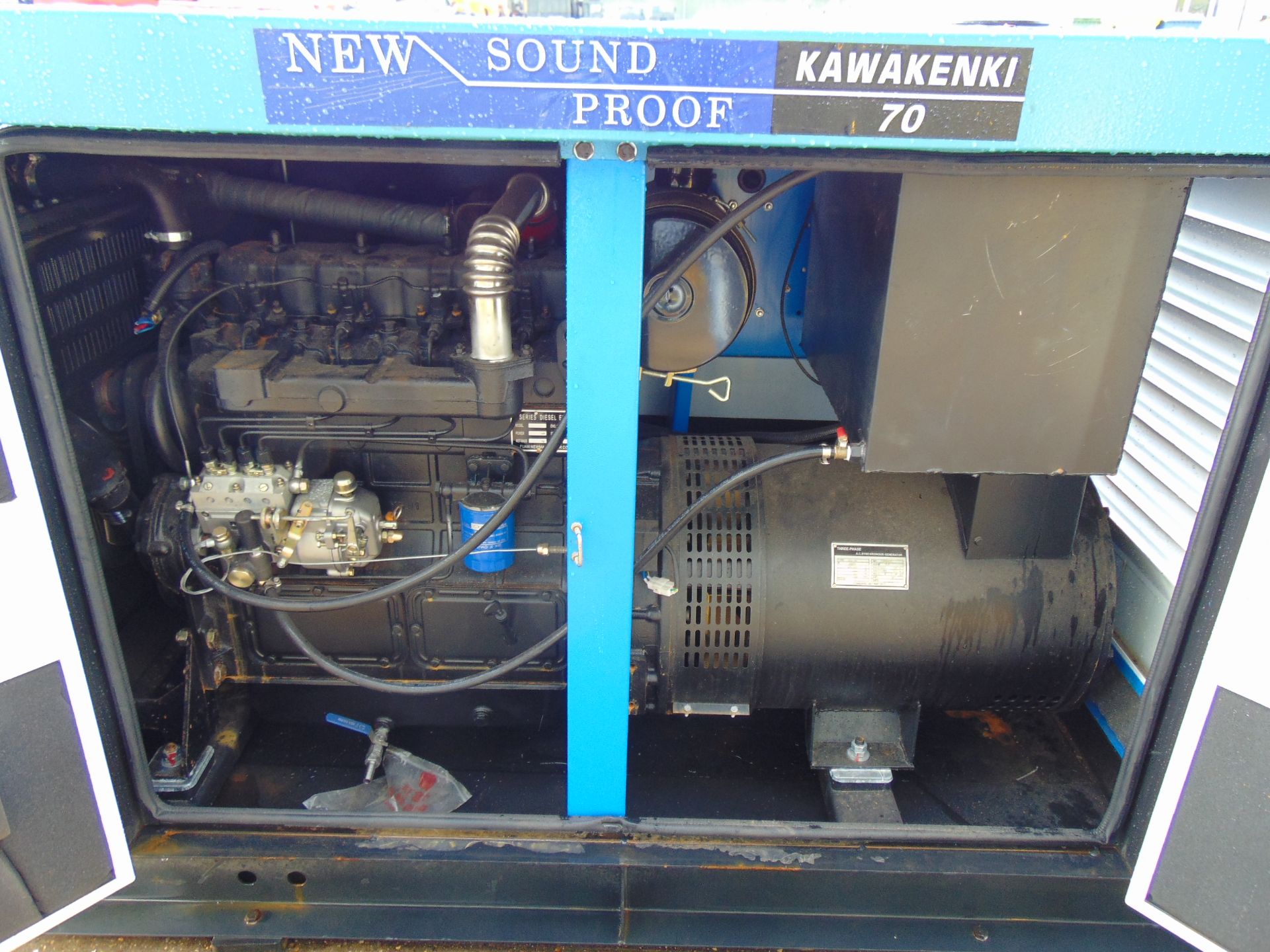 UNISSUED WITH TEST HOURS ONLY 70 KVA 3 Phase Silent Diesel Generator Set - Image 11 of 16