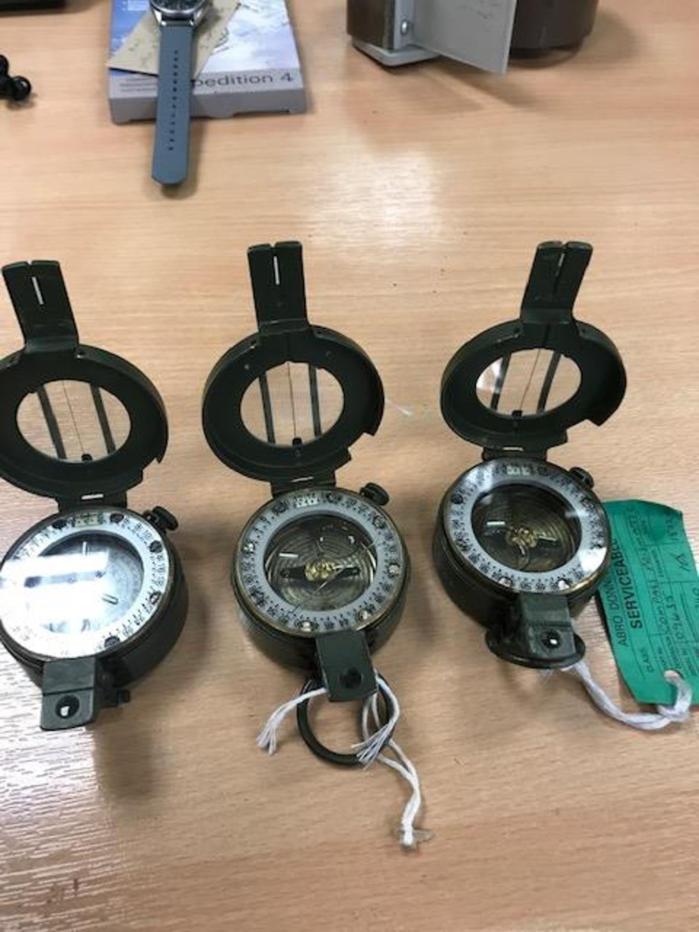 STANLEY NATO ISSUE PRISMATIC COMPASS X 3