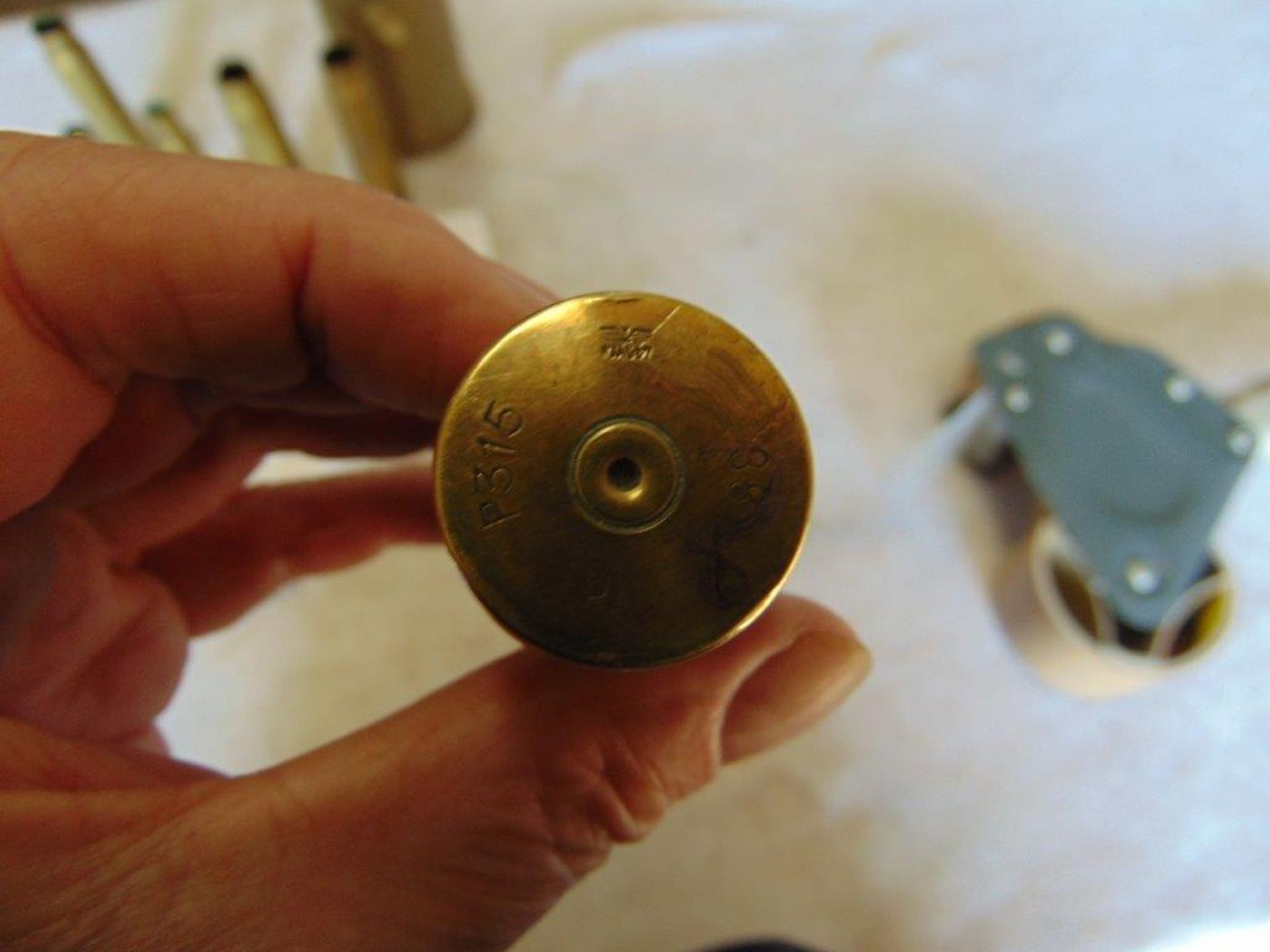 WW 2 Brass shell cases British and German x 8 - Image 3 of 5