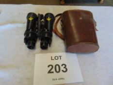 Royal Navy AP 1900 A 7 x Binoculars with original leather case