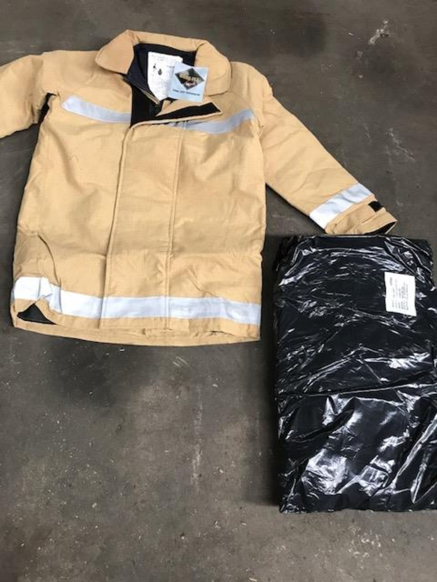 2 x BALLYCLARE FIREPROOF TUNICS UNISSUED