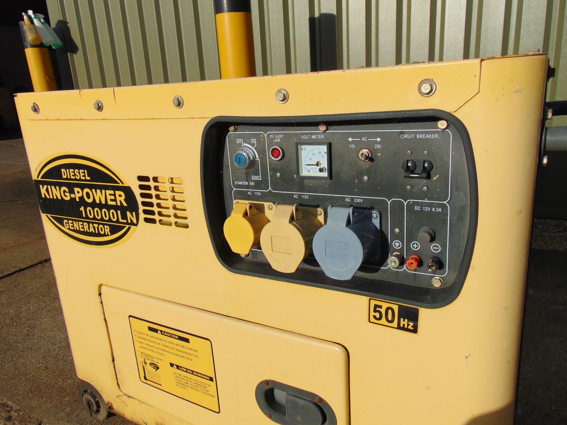 King Power 10000 LN silent Diesel Generator 230/ 110 volt single phase 50 Hz - Image 4 of 6