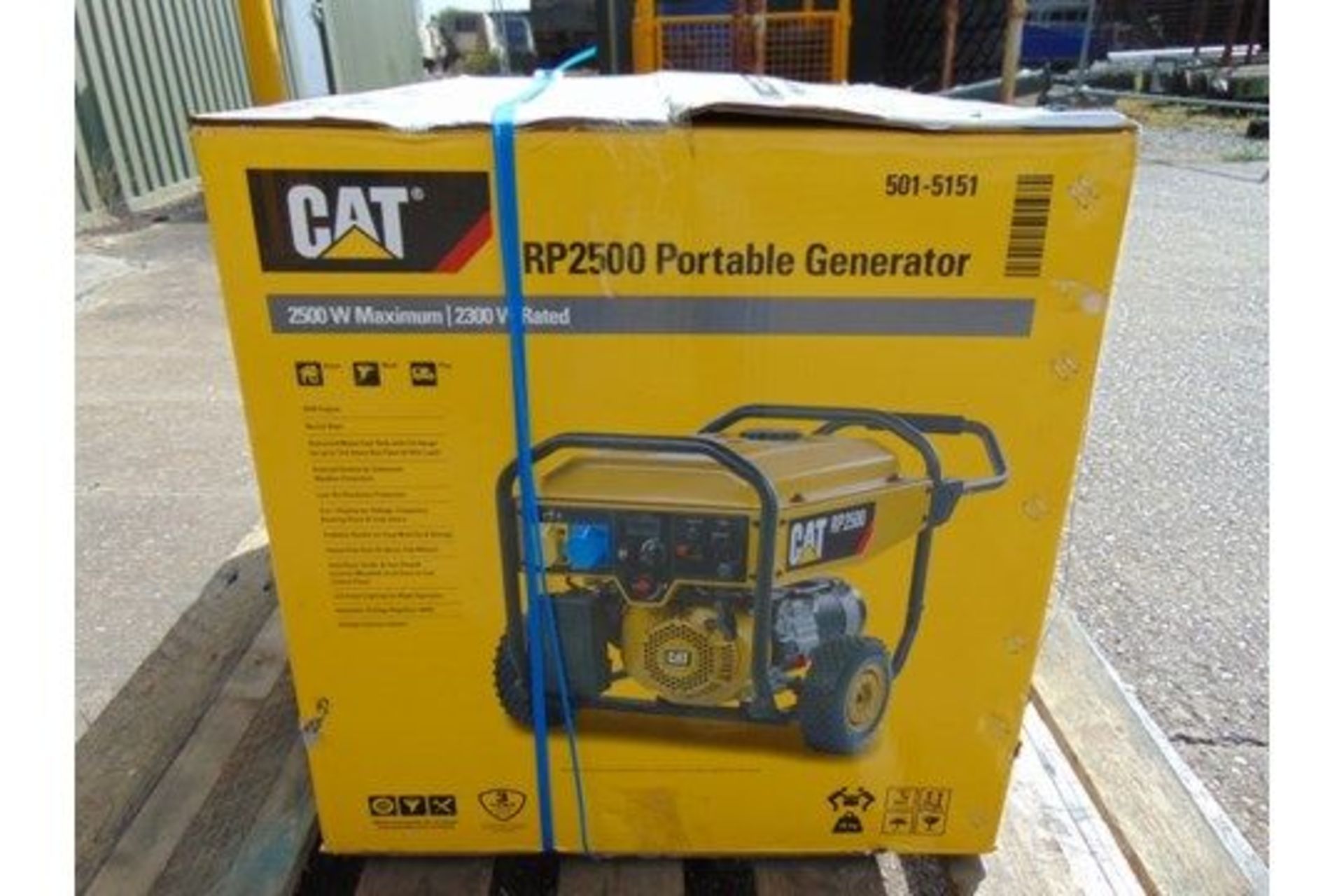 UNISSUED Caterpillar RP2500 Industrial Petrol Generator Set Dual Voltage 110/230 Volt - Image 7 of 8