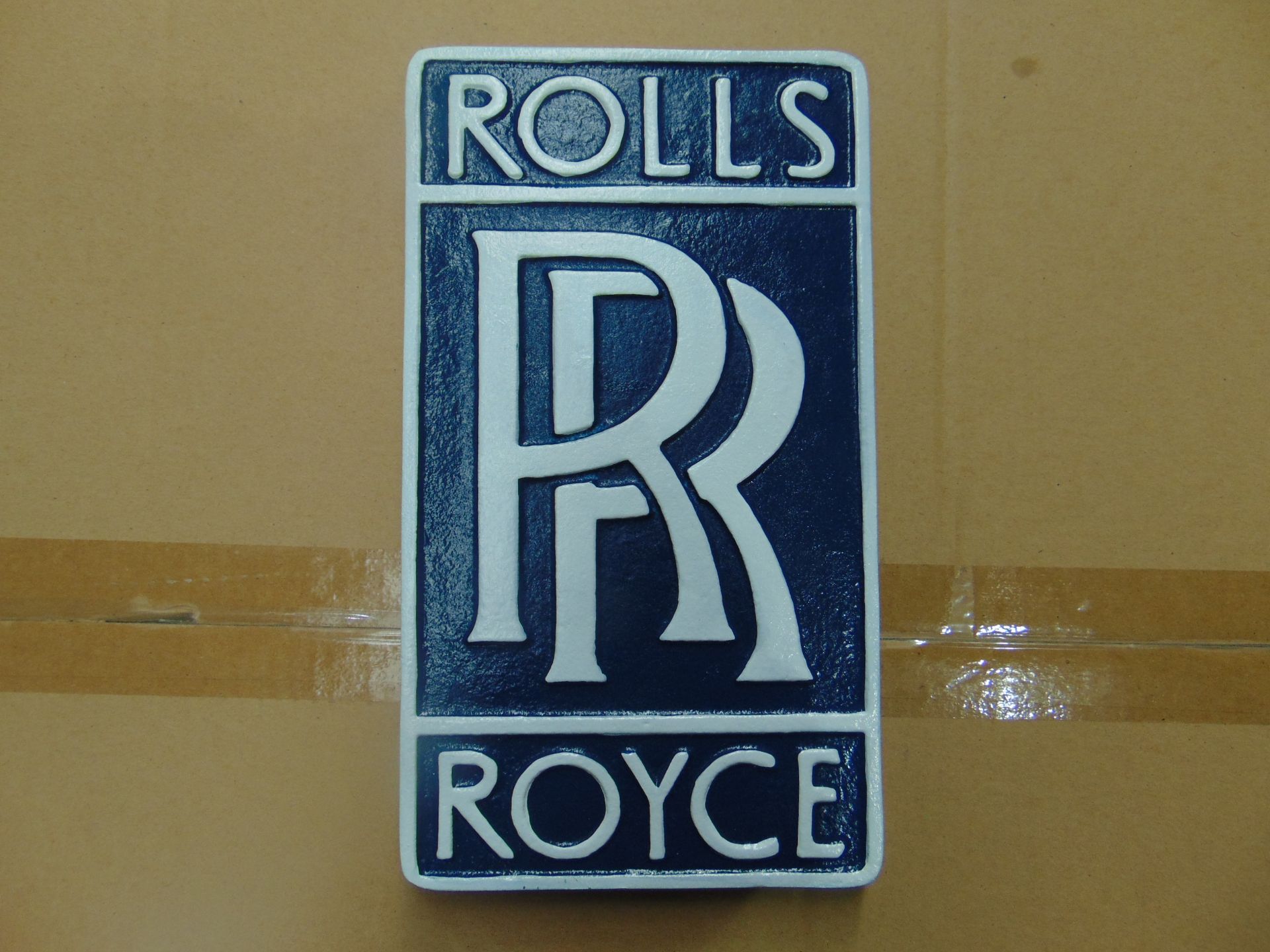 CAST ALUMINIUM ROLLS ROYCE ADVERSITING SIGN - Image 2 of 3