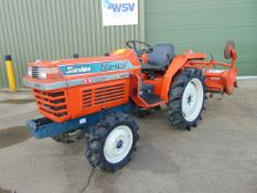 Kubota ZL1-185 4WD Compact Tractor c/w Rotavator ONLY 687 Hours!