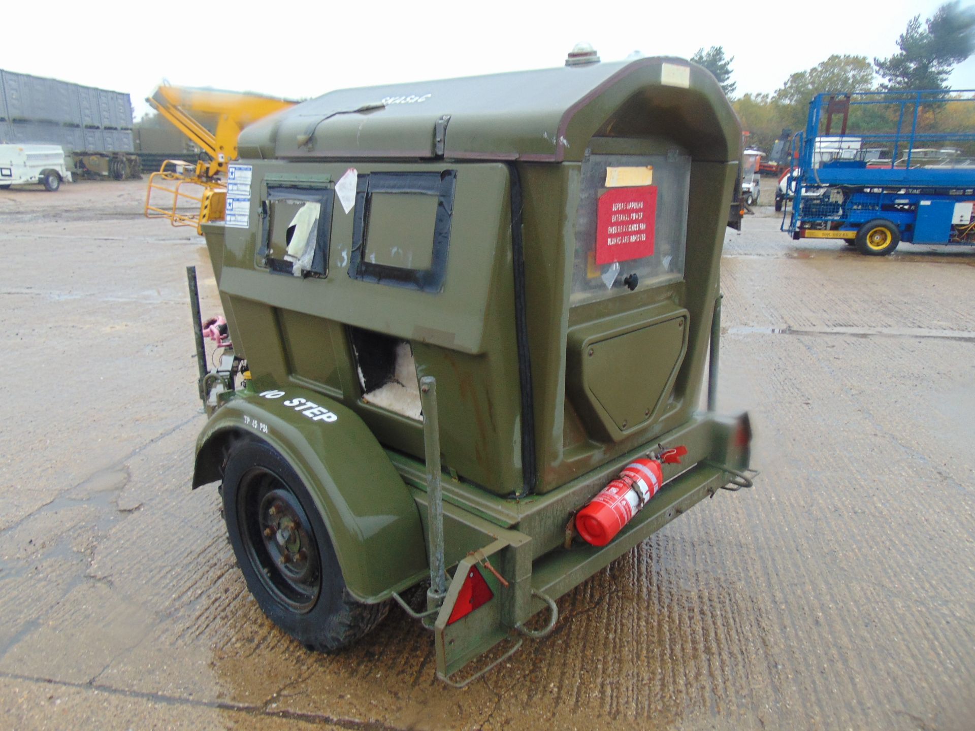 Ex Uk Royal Air Force Trailer Mounted 25 KVA Generator - Image 8 of 15