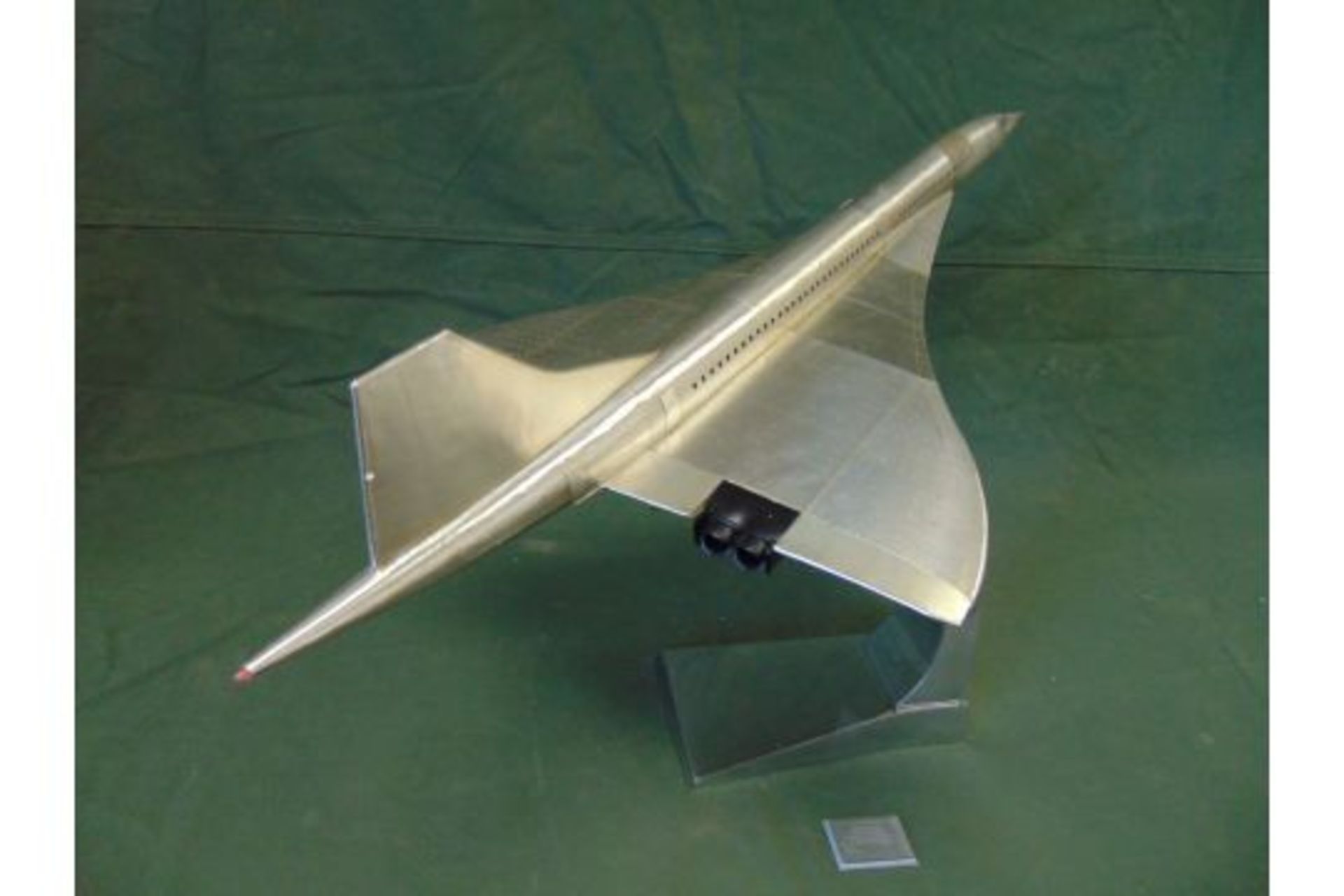 BEAUTIFUL!! Large Aluminum CONCORDE Model - Image 3 of 13