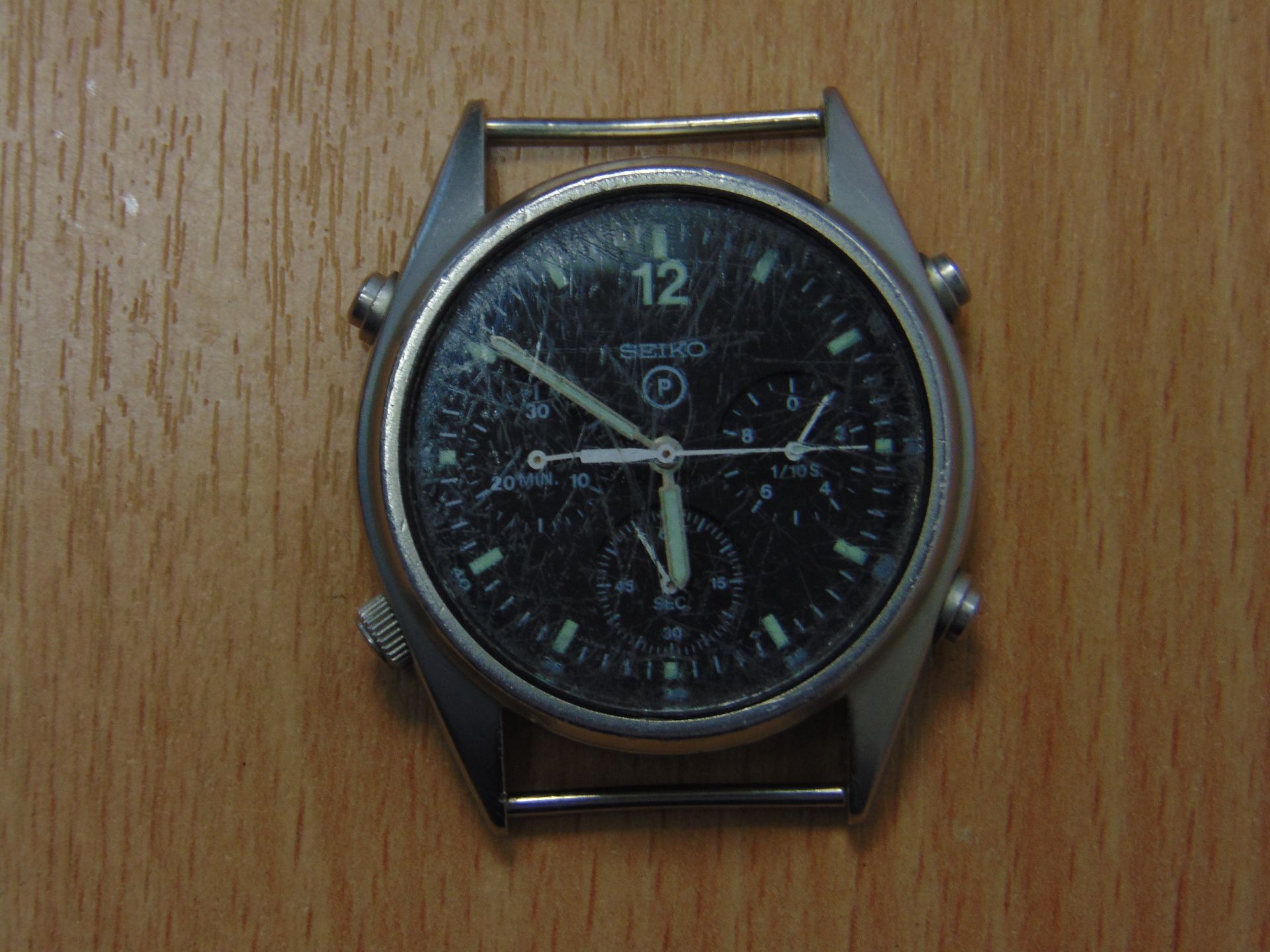 SEIKO GEN 1 RAF PILOTS CHRONO WATCH NATO MARKED DATED 1989 GULF WAR I - Image 4 of 8