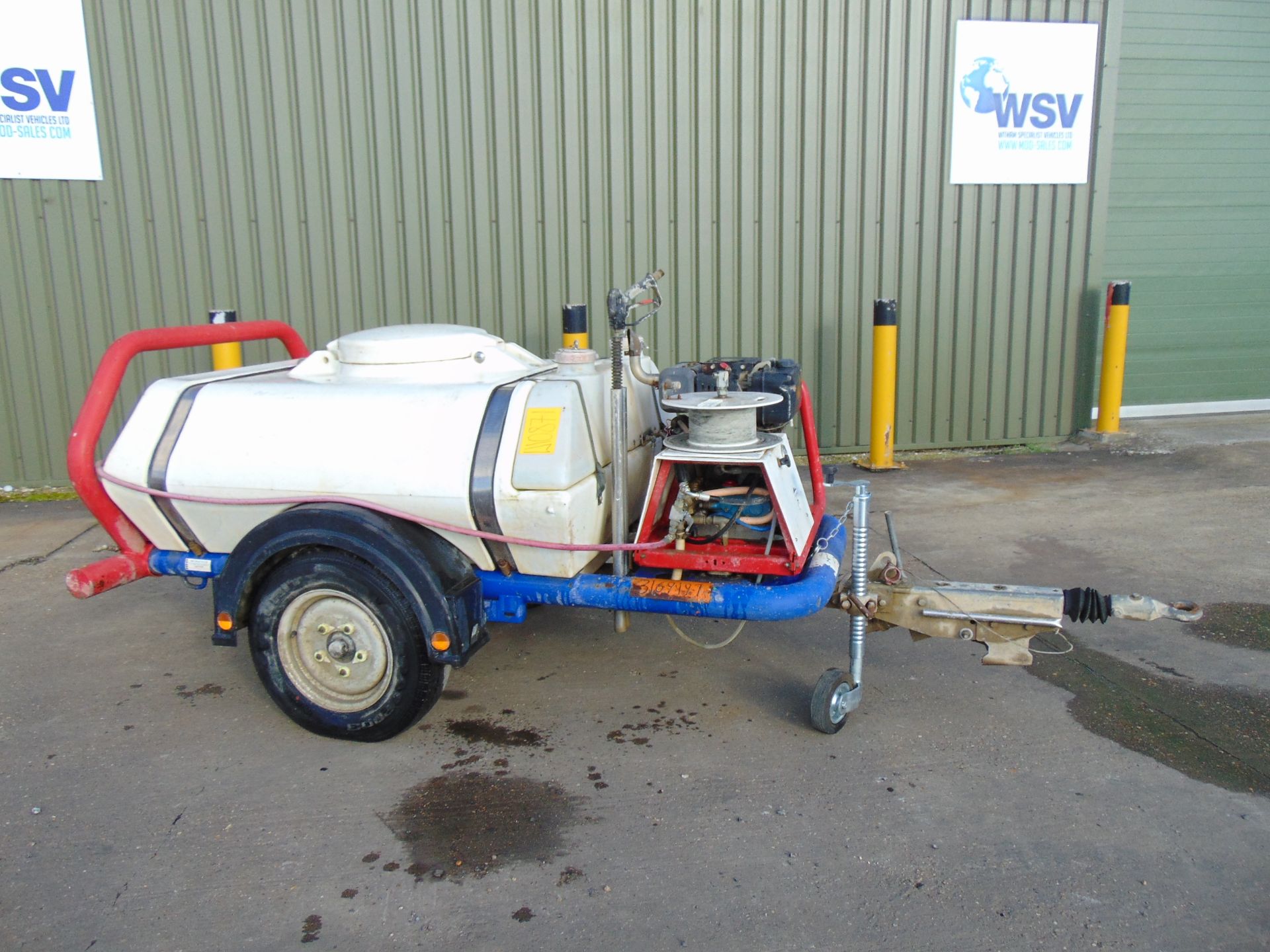 Brendon Powerwasher BB1000 Yanmar Diesel Pressure Washer Bowser Trailer c/w Spray Bar