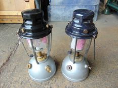 2 x Unissued Vintage British Army Vapalux Paraffin Tilley Lamps
