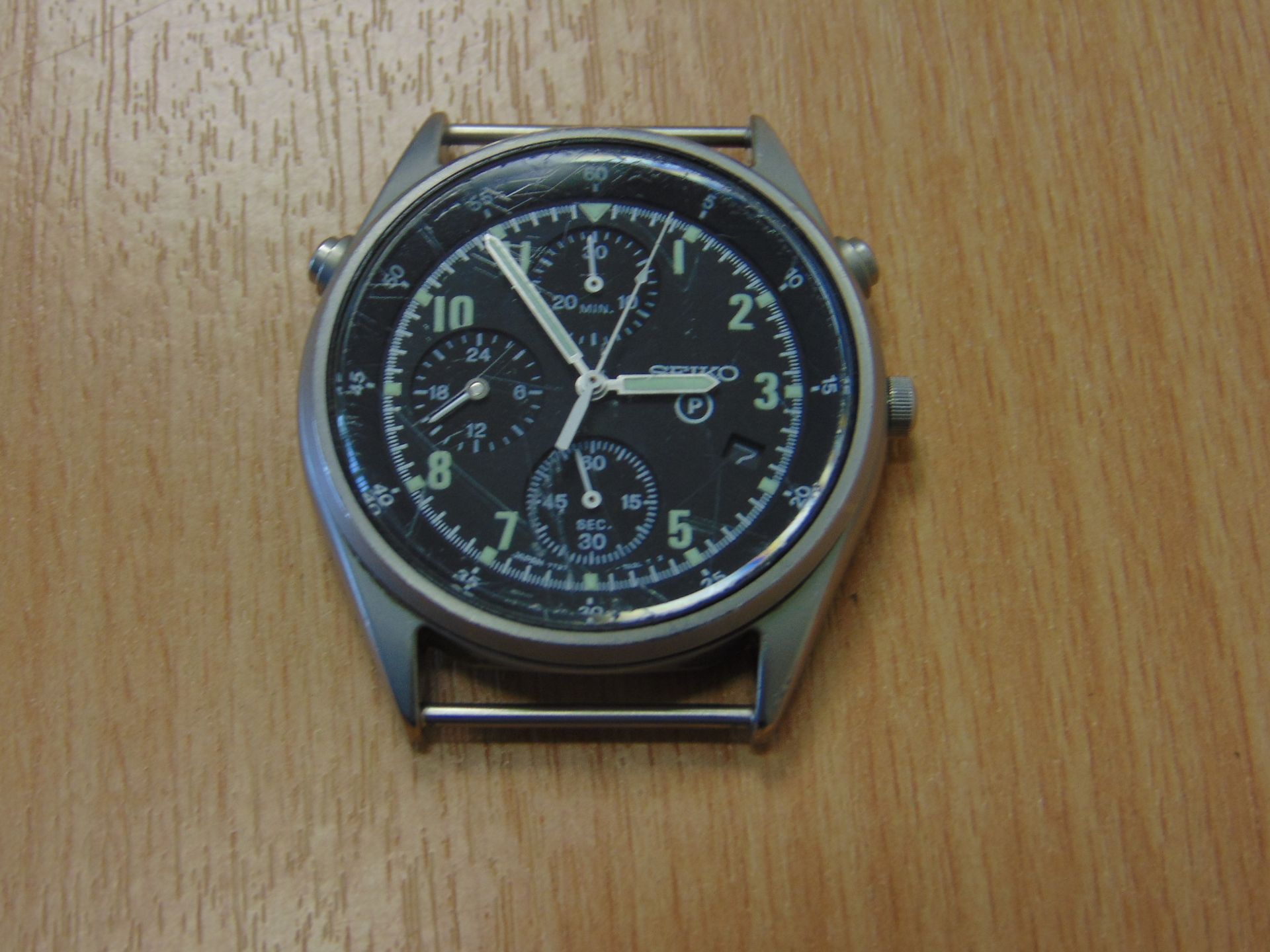 SEIKO GEN 2 RAF PILOTS CHRONO WATCH NATO MARKED DATED 1993 - Image 4 of 8