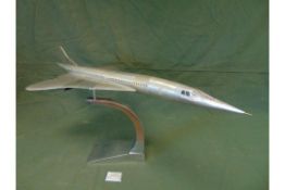 BEAUTIFUL!! LARGE ALUMINIUM CONCORDE MODEL