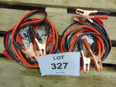 2X SETS OF HD JUMP LEADS- NEW