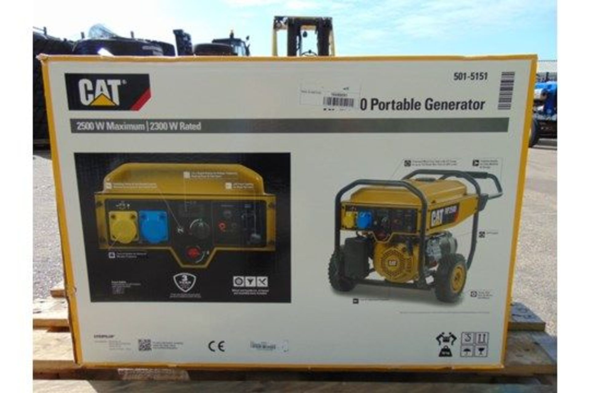 UNISSUED Caterpillar RP2500 Industrial Petrol Generator Set Dual Voltage 110/230 Volt - Image 6 of 8