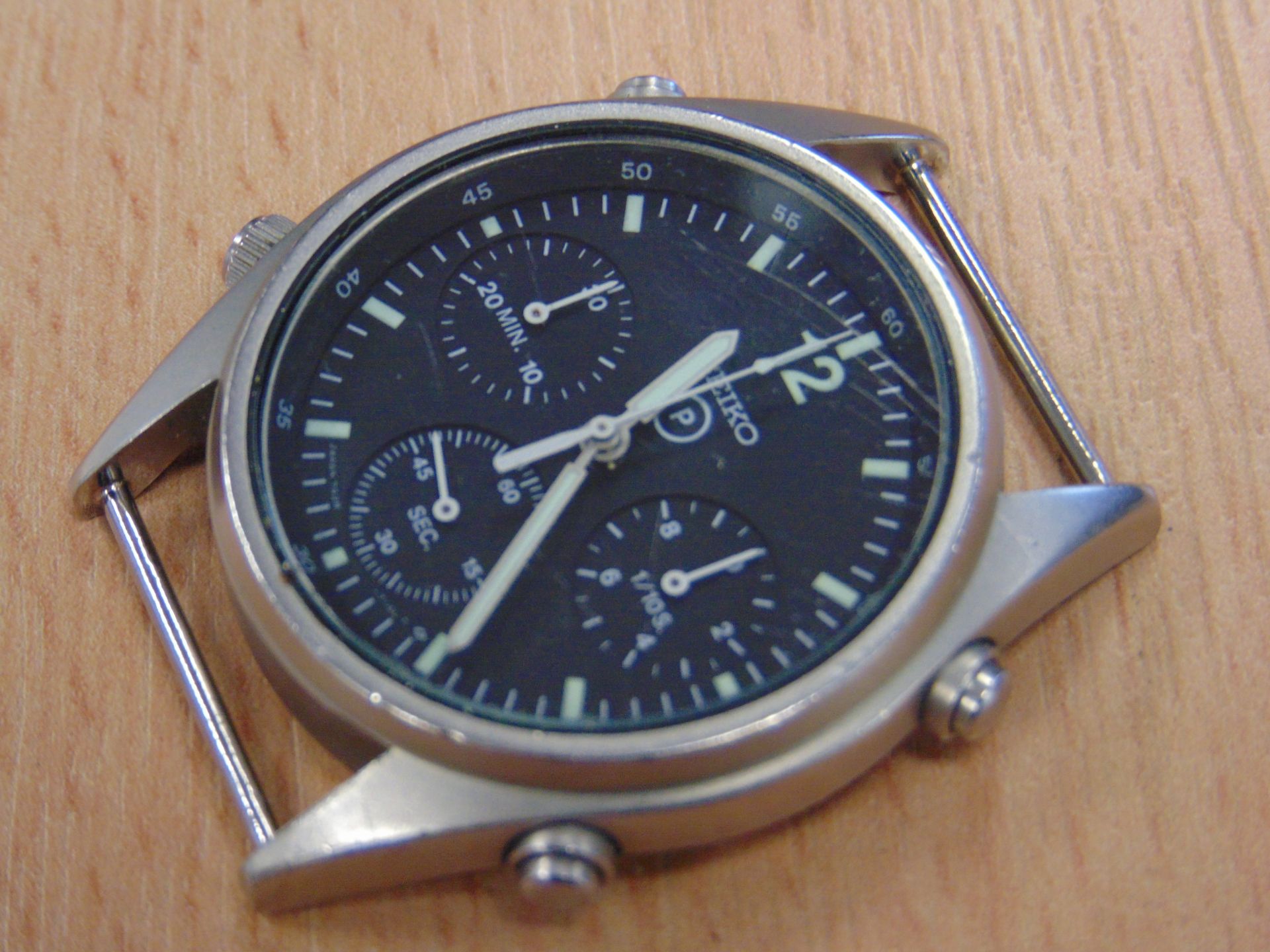 Very Nice SEIKO GEN I PILOTS CHRONO R.A.F. ISSUE NATO MARKED DATED 1990 ( GULF WAR) - Image 2 of 8