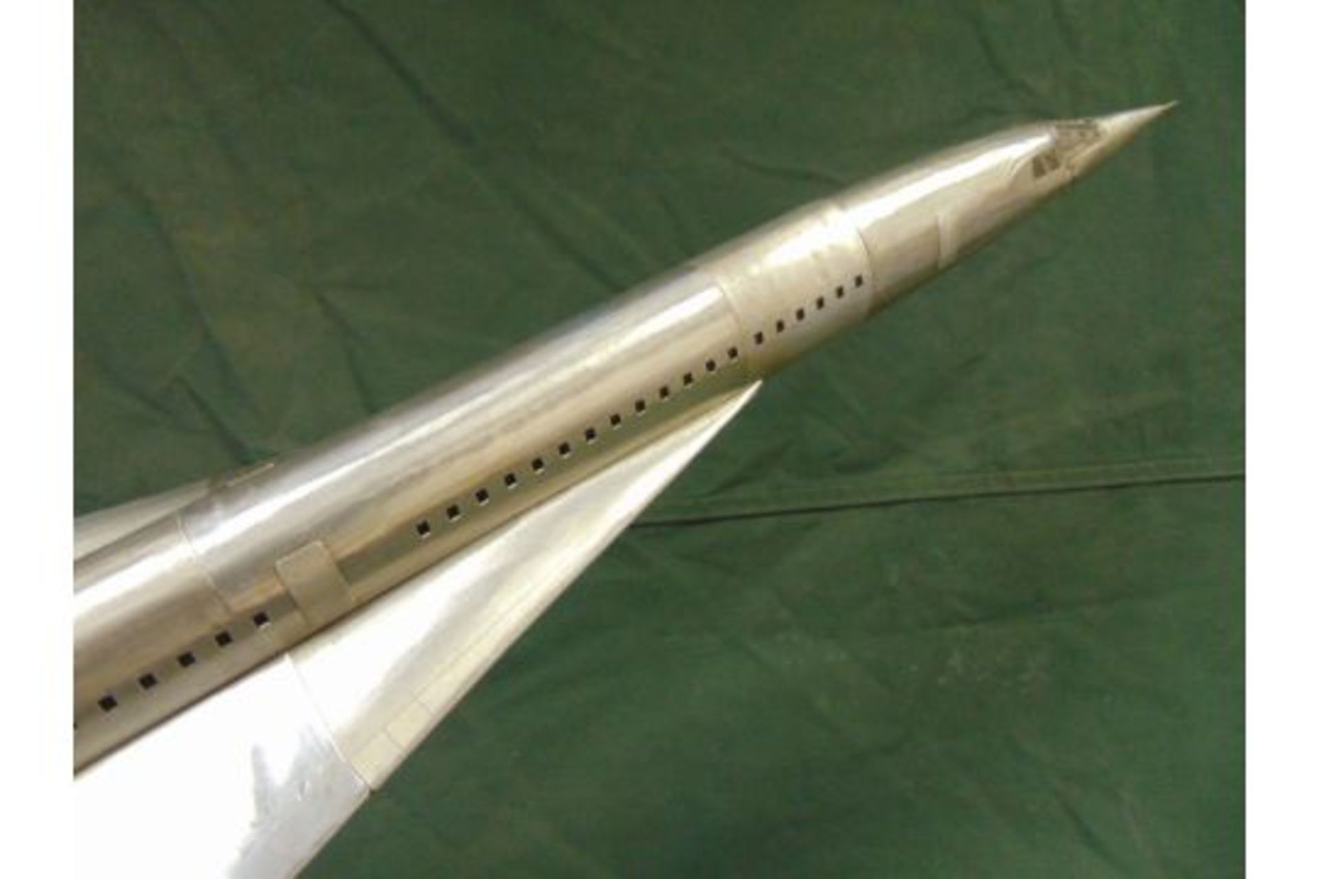 BEAUTIFUL!! Large Aluminum CONCORDE Model - Image 5 of 13