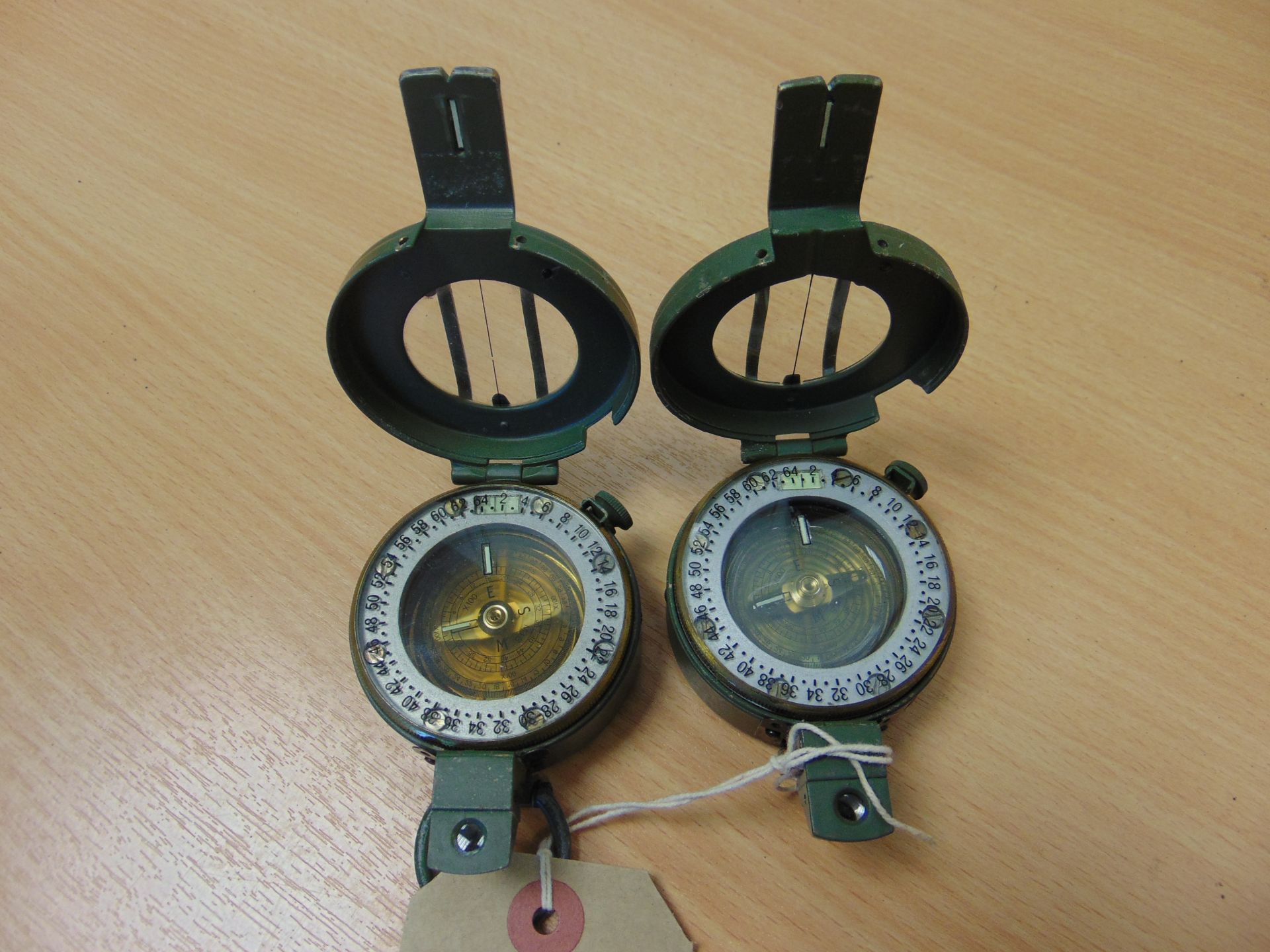 2X STANLEY BRITISH ARMY PRISMATIC COMPASS NATO MARKED - Image 2 of 8