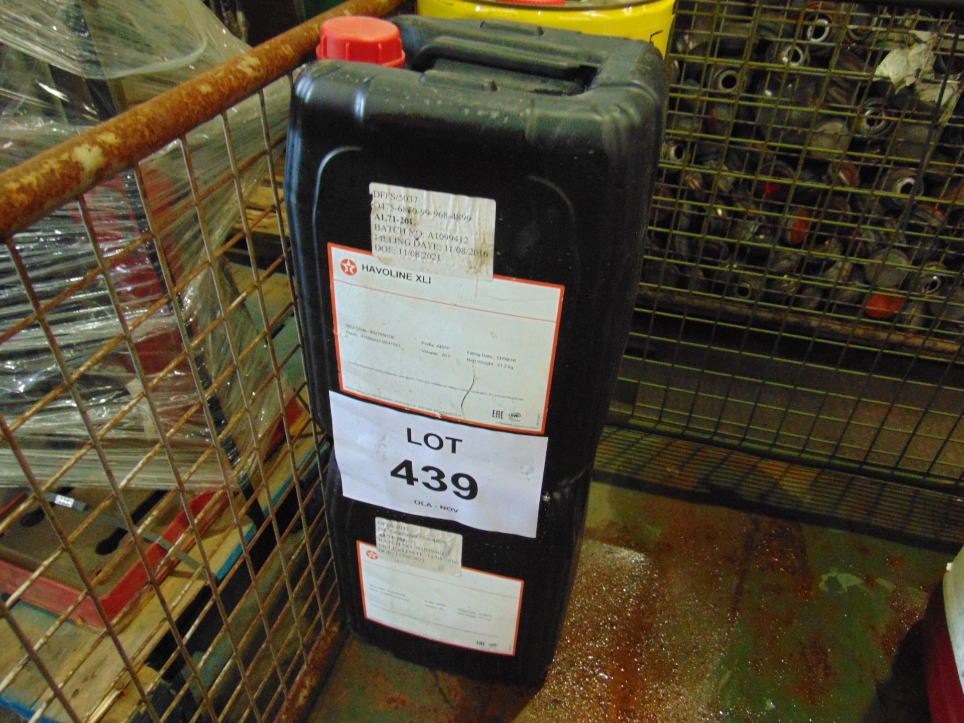 2 x Unissued 20L Sealed Drums of Havoline XLI High Performance Corrosion Inhibiter Concentrate