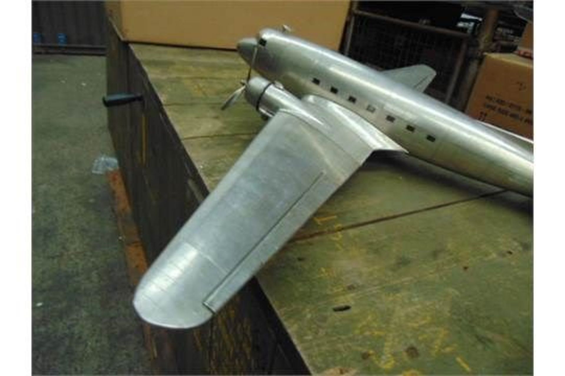 DOUGLAS DAKOTA DC-3 Aluminum Scale Model - Image 6 of 7