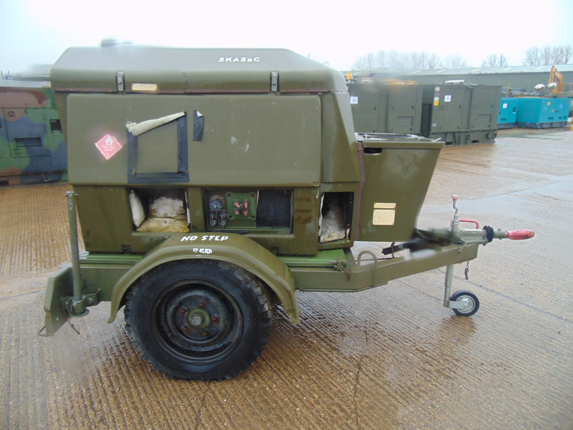 Ex Uk Royal Air Force Trailer Mounted 25 KVA Generator - Image 5 of 15