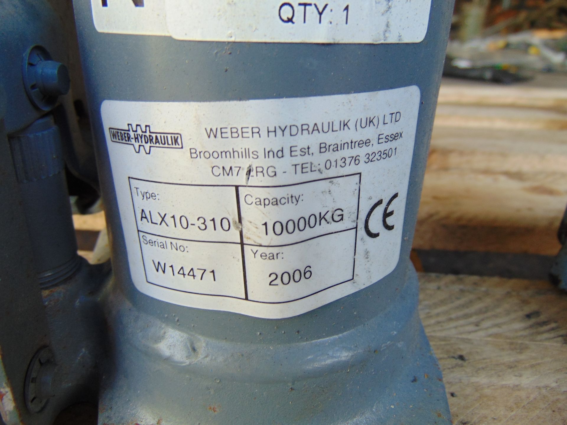 Q 2 Weber 10 Tonne Hydraulic Jacks - Image 4 of 4