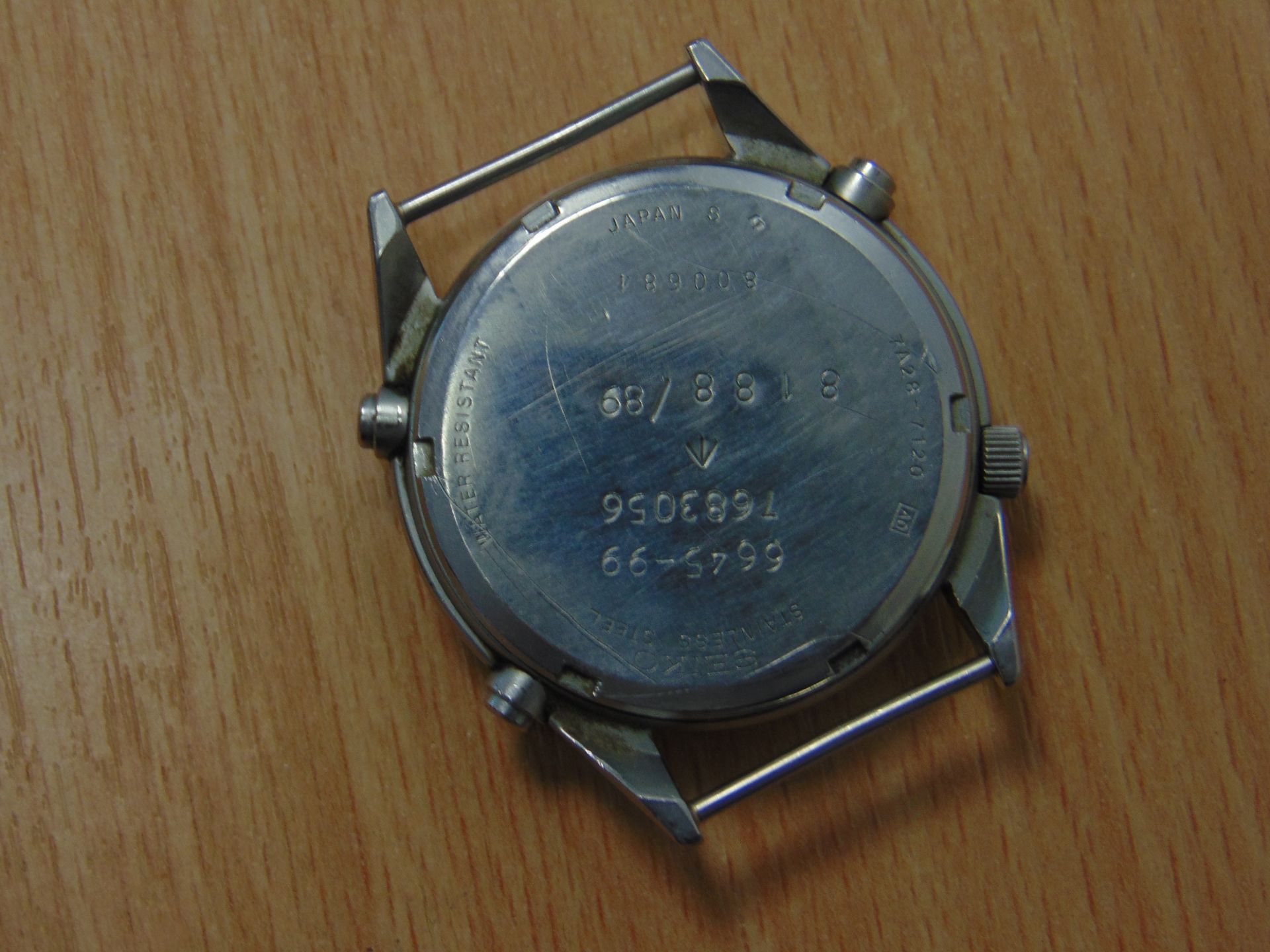 SEIKO GEN 1 RAF PILOTS CHRONO WATCH NATO MARKED DATED 1989 GULF WAR I - Image 6 of 8