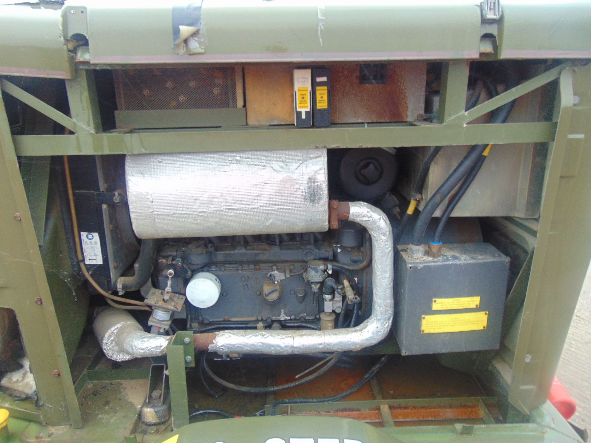 Ex Uk Royal Air Force Trailer Mounted 25 KVA Generator - Image 10 of 15