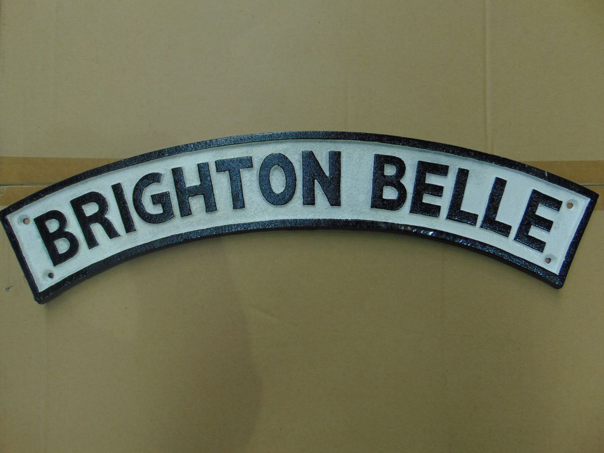 CAST IRON BRIGHTON BELLE RAILWAY SIGN - Image 3 of 3