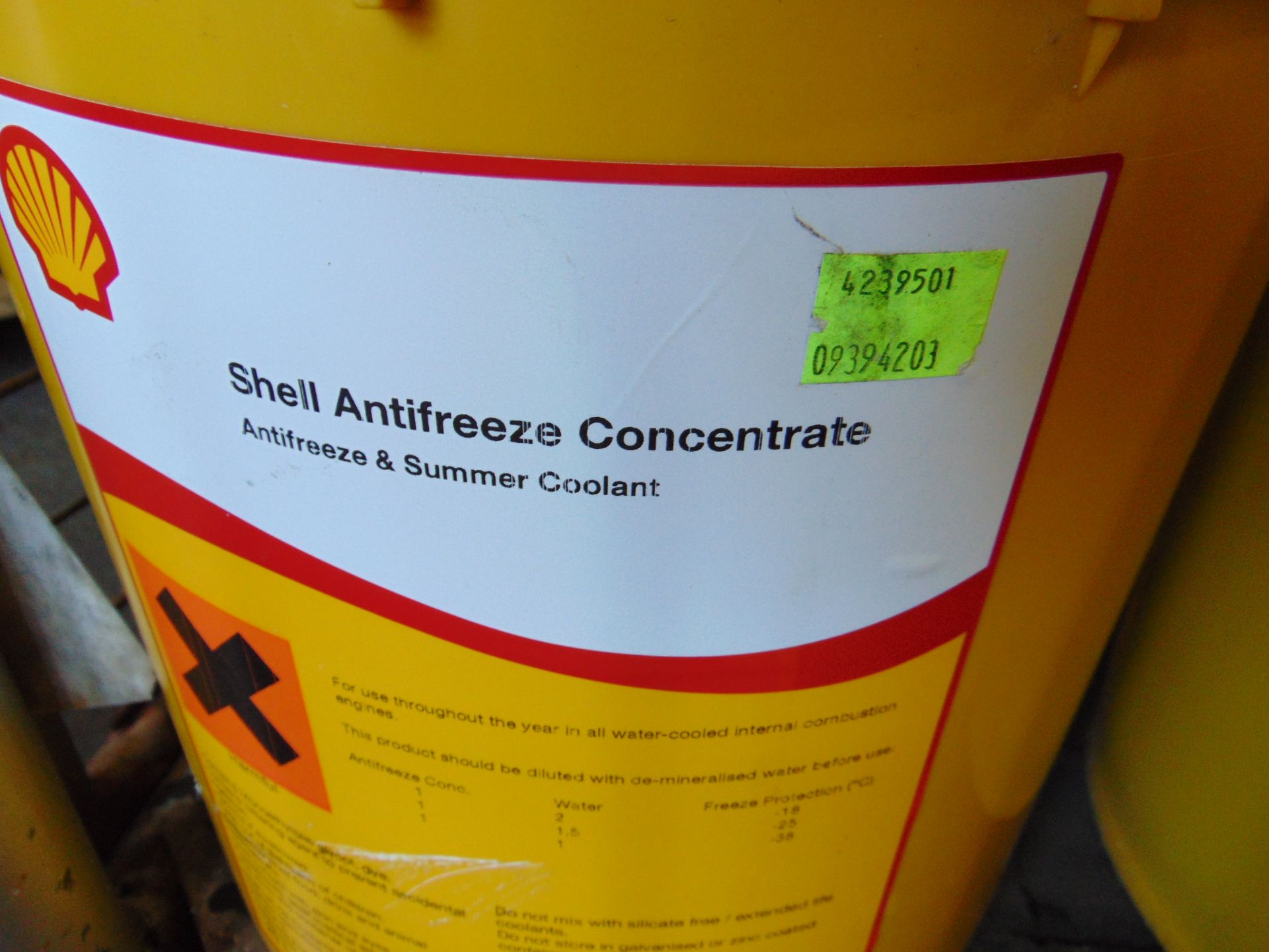 6 x Unissued 20L Sealed Drums of Shell Anti Freeze Concentrate - Image 2 of 3