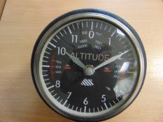 AIRCRAFT ALTIMETER CLOCK