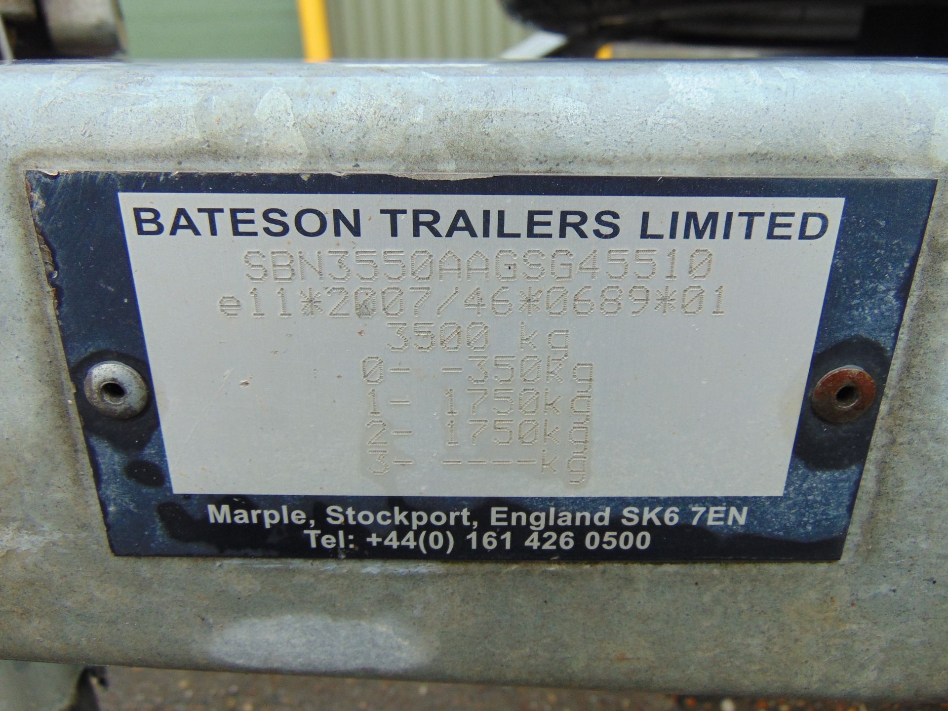 Bateson Twin Axle Flatbed 3.5 Tonne Transporter Trailer with Ramps bed dimensions L 5.8m x W 2.5m - Image 14 of 14