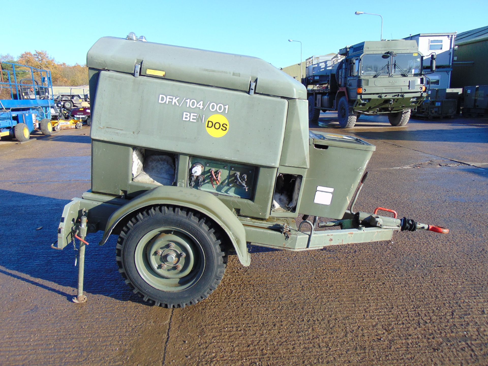 Ex Uk Royal Air Force Trailer Mounted 25 KVA Generator - Image 5 of 13