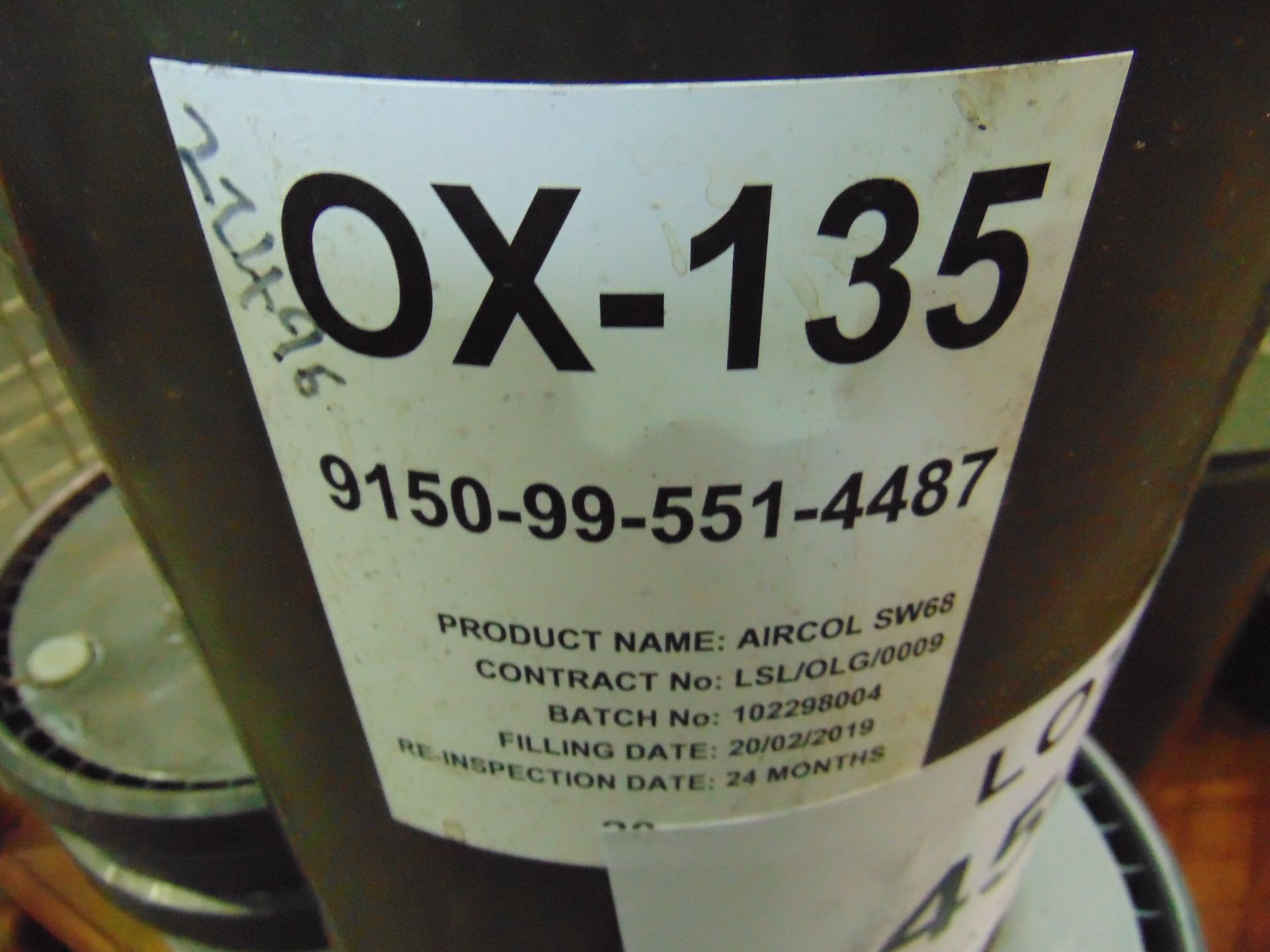 1 x Unissued 20L Sealed Drum of Aircol OX135 High Performance Refrigerant Compressor Oil - Image 2 of 2