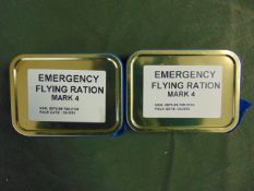 2X RAF EMERGENCY FLYING RATION MK4 NATO MARKED UNOPENED