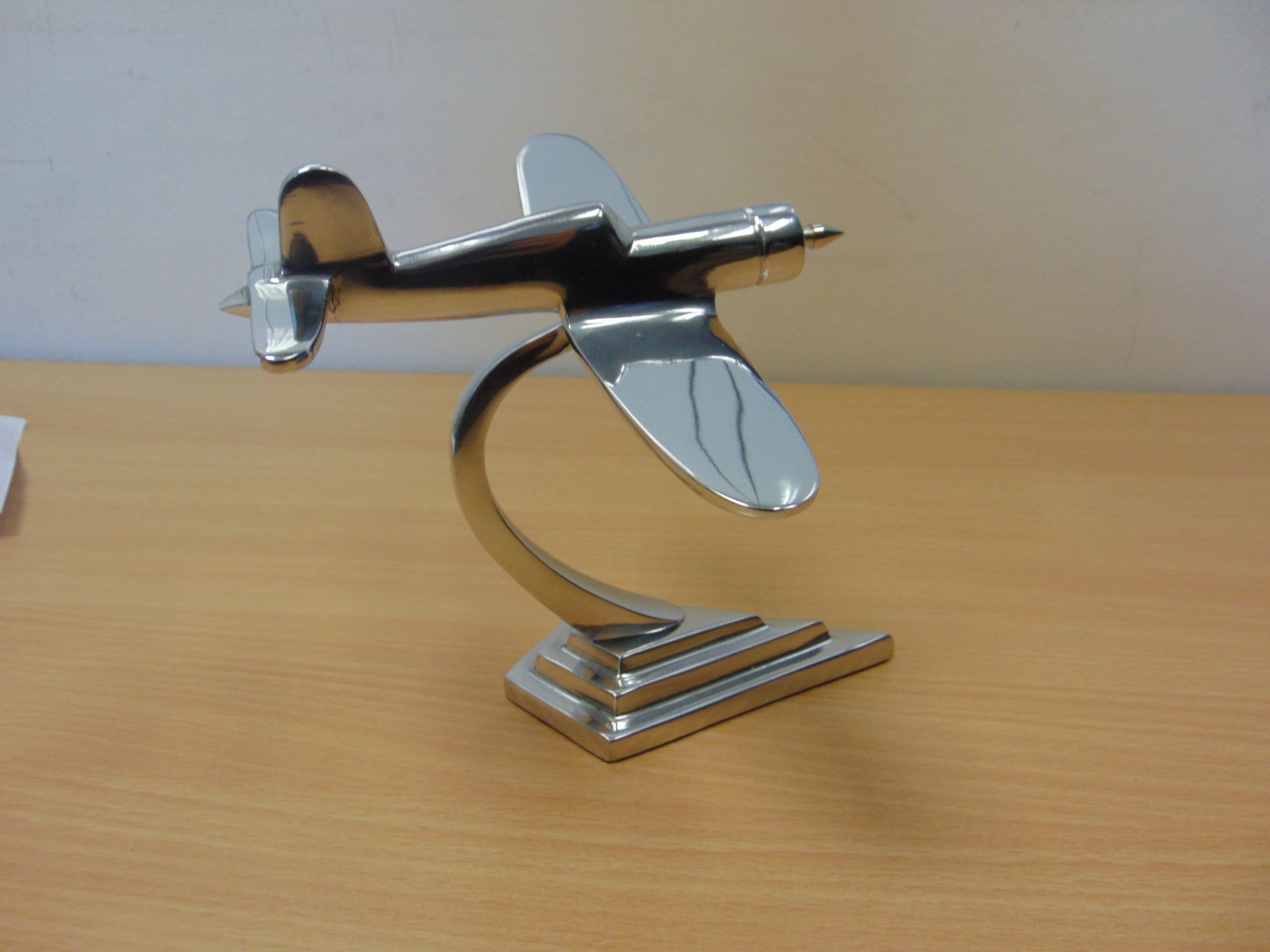 VOUGHT CORSAIR ALUMINIUM DESK TOP MODEL ON STAND - Image 5 of 10