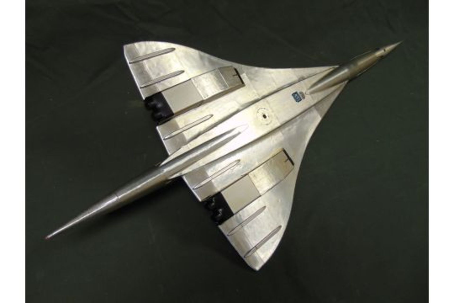 BEAUTIFUL!! Large Aluminum CONCORDE Model - Image 8 of 13