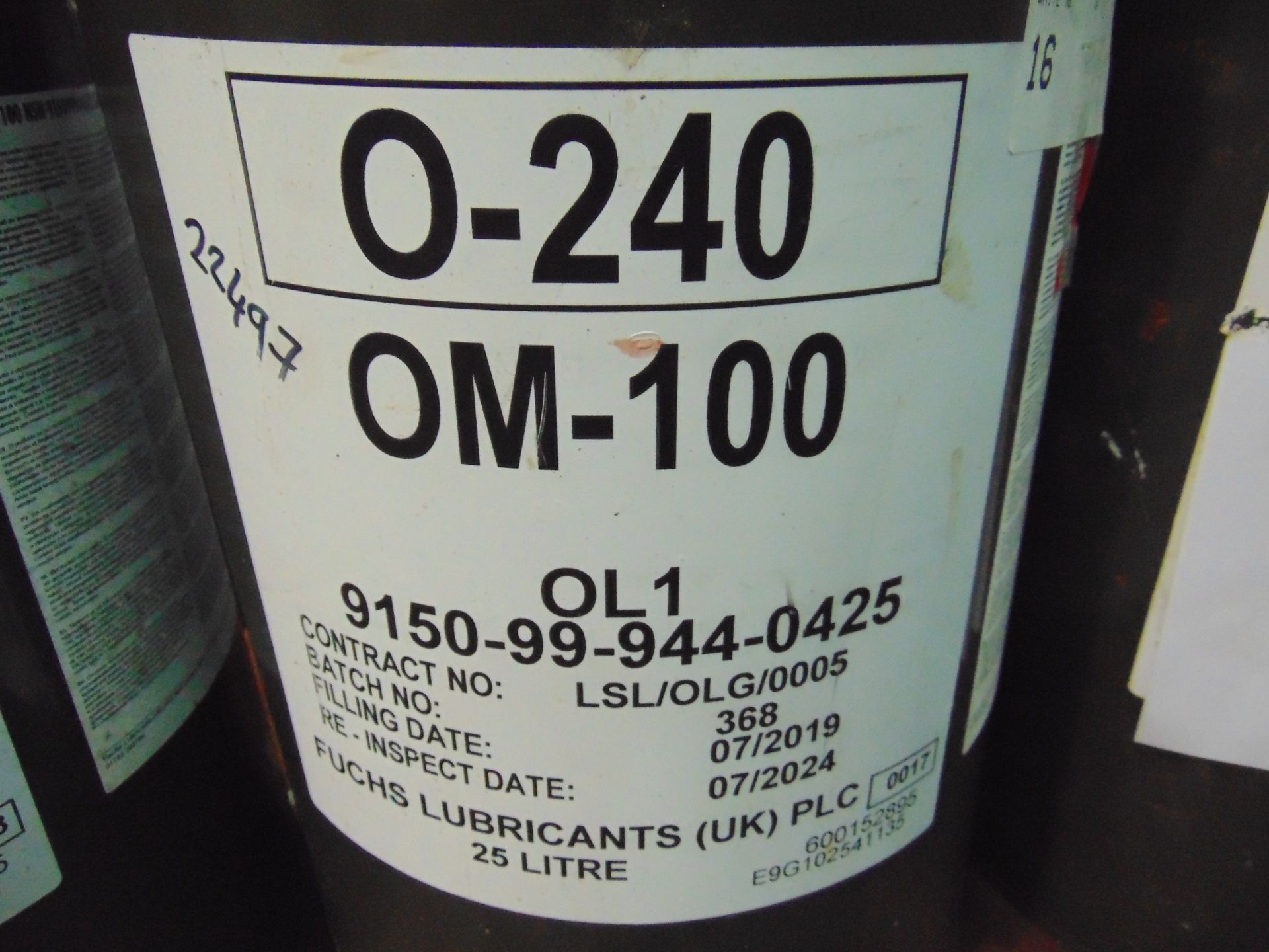 3 x Unissued 25L Sealed Drums of Fuchs OM100 Extreme High Pressure Industrial Gear Oil - Image 2 of 2