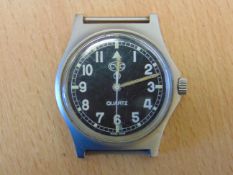 CWC QUARTZ 0552 ROYAL MARINES/ ROYAL NAVY ISSUE SERVICE WATCH NATO MARKED- 1989