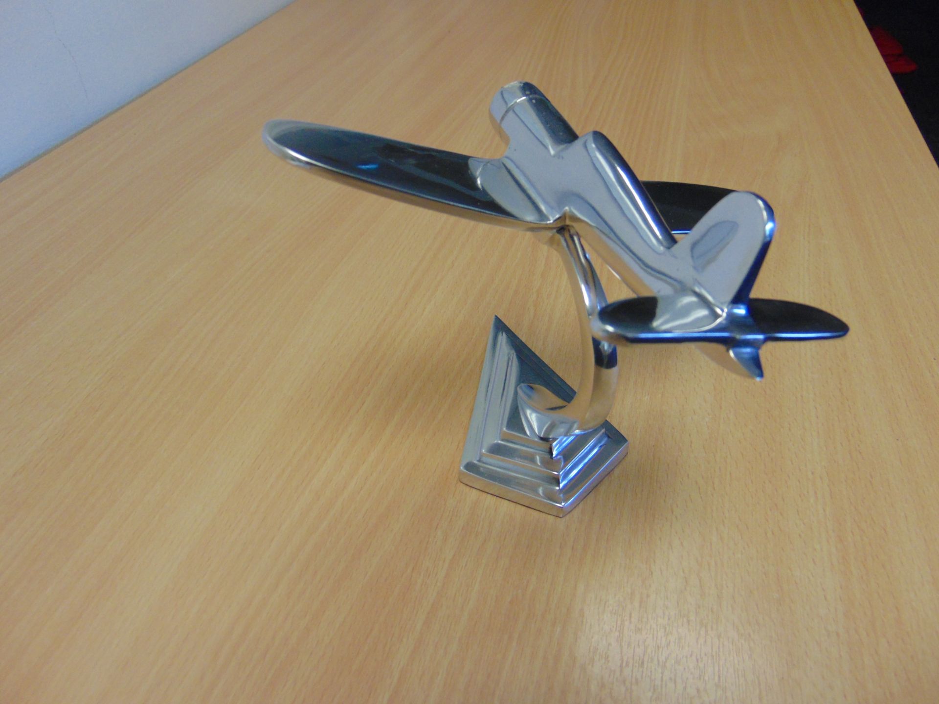 VOUGHT CORSAIR ALUMINIUM DESK TOP MODEL ON STAND - Image 10 of 10