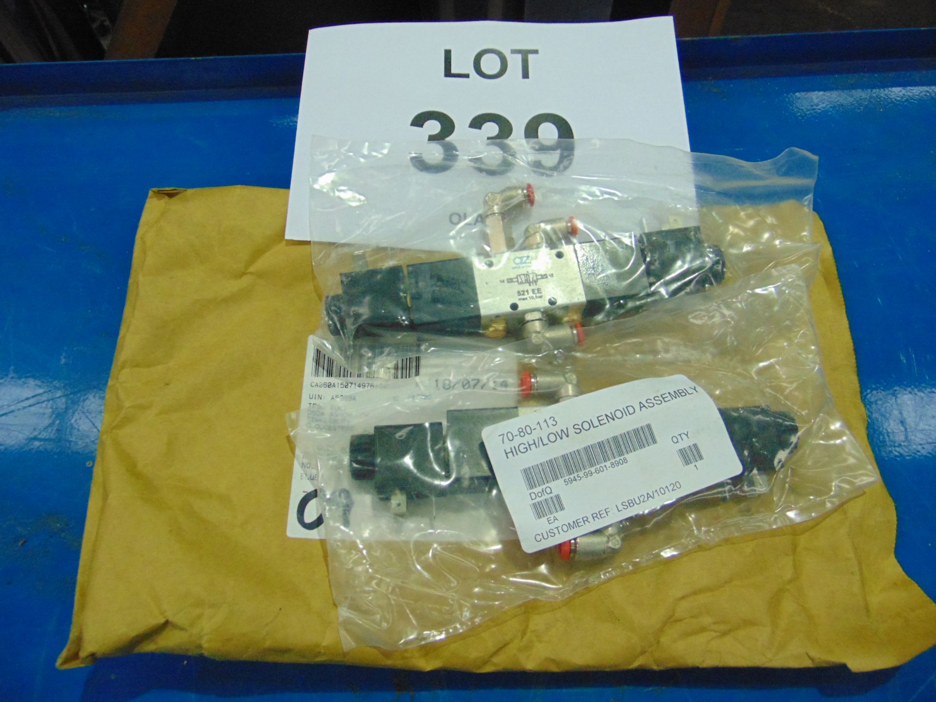 HI-LO SOLENOID ASSEMBLY X 2 UNISSUED