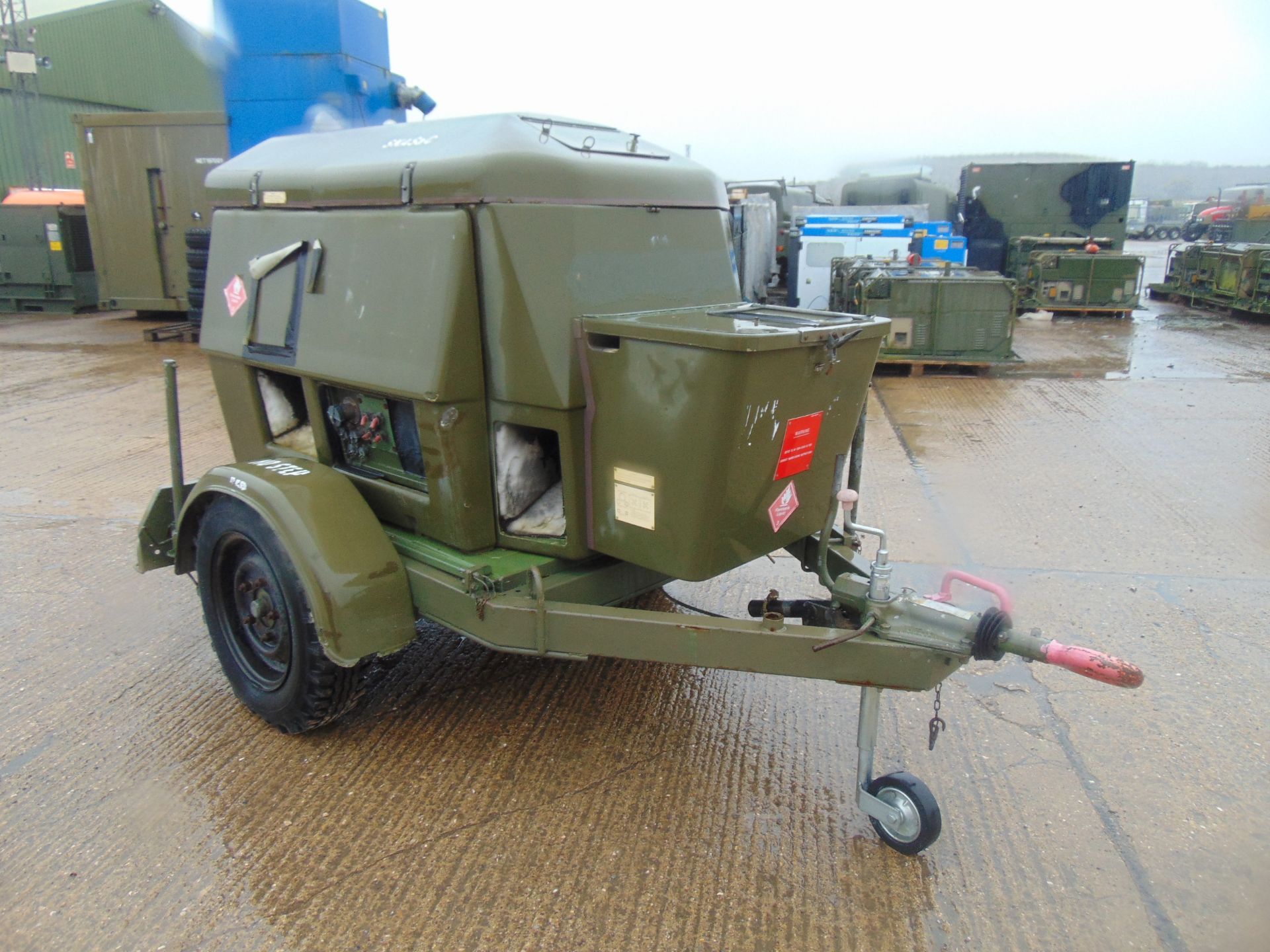 Ex Uk Royal Air Force Trailer Mounted 25 KVA Generator