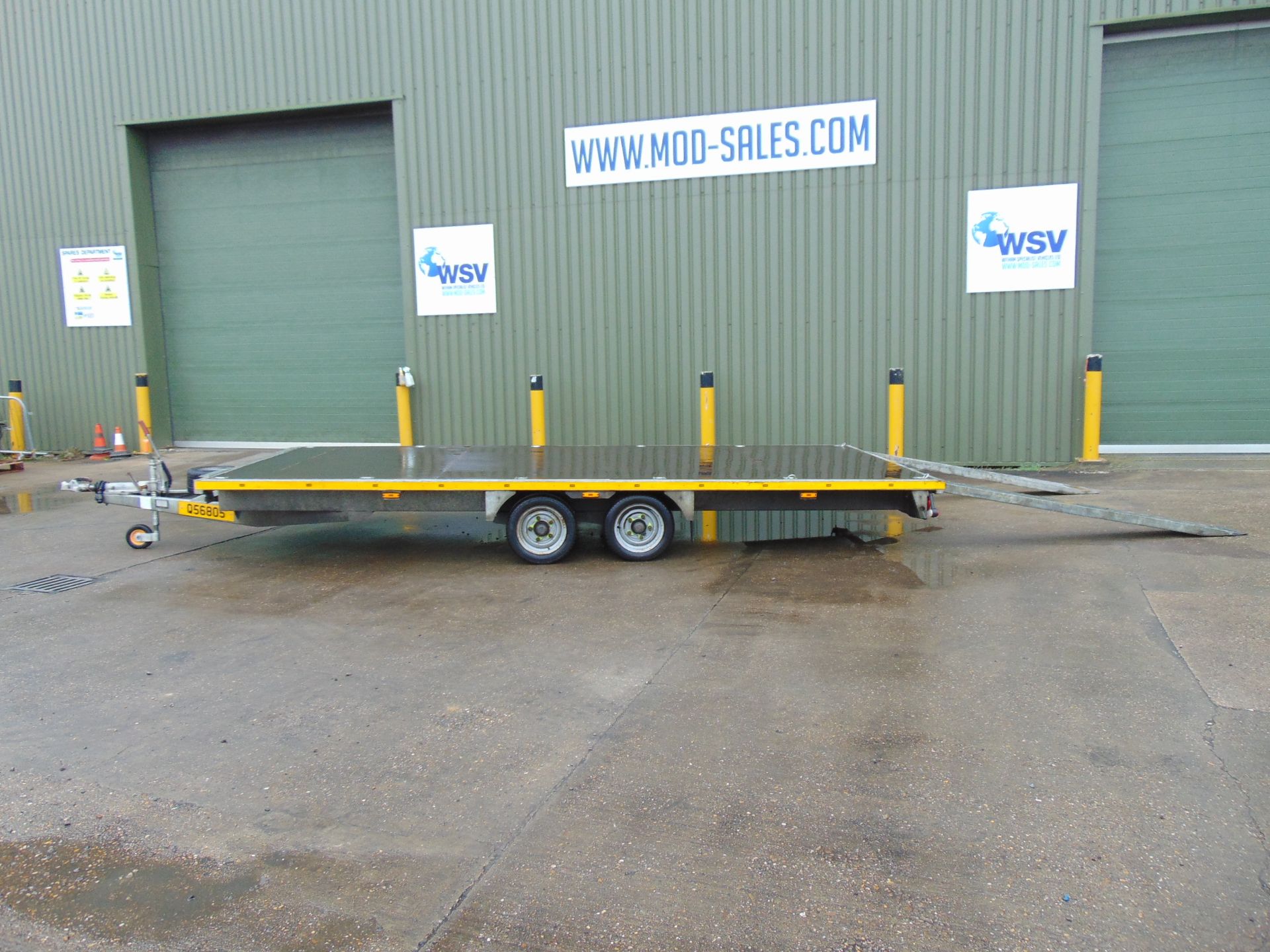 Bateson Twin Axle Flatbed 3.5 Tonne Transporter Trailer with Ramps bed dimensions L 5.8m x W 2.5m - Image 3 of 14