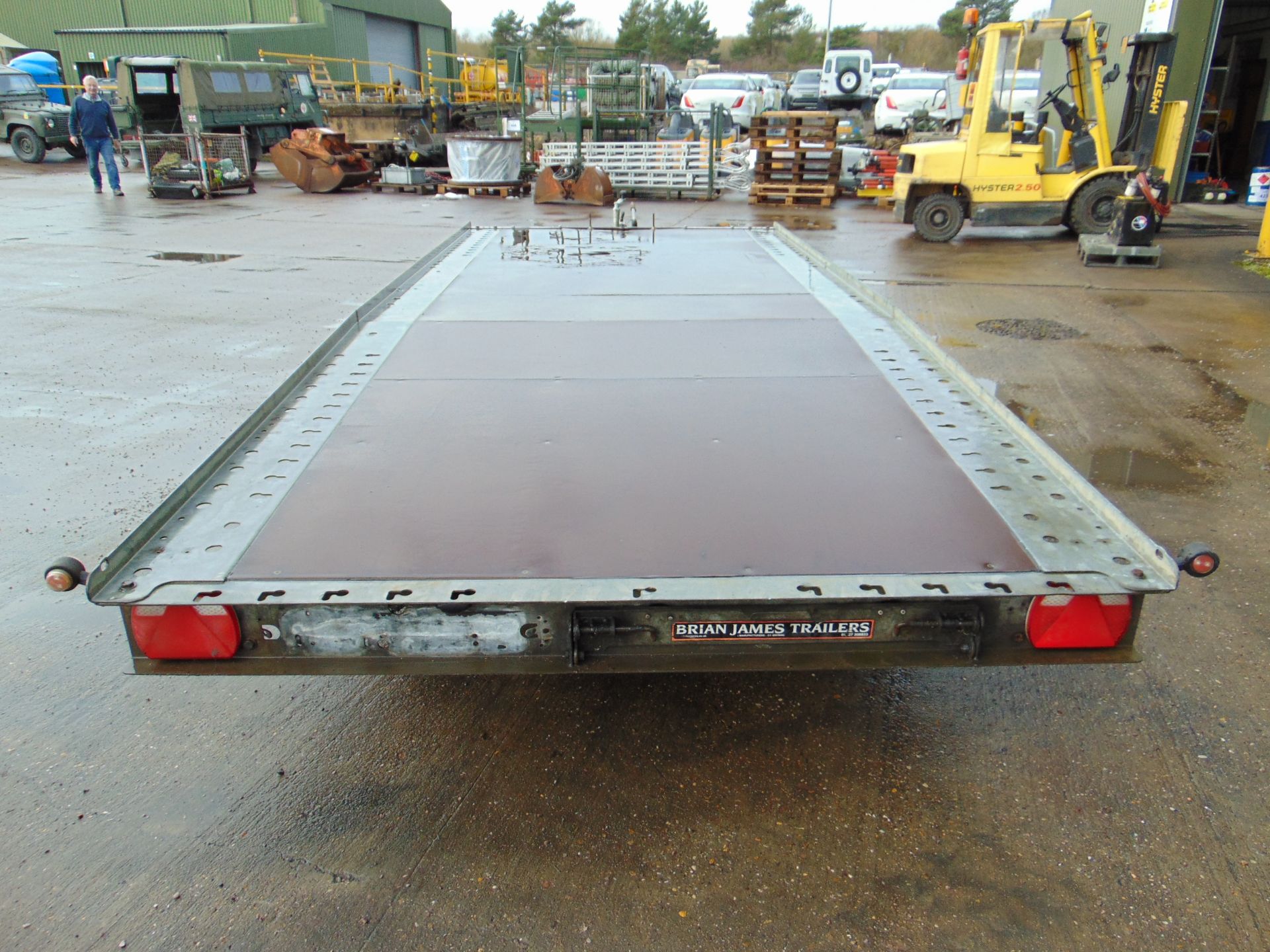 Brian James Twin Axle Car Transporter Trailer c/w Pull Out Ramps - Image 4 of 13