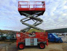 SkyJack SJ8831 Rough Terrain Diesel Scissor Lift ONLY 1,980 Hours!