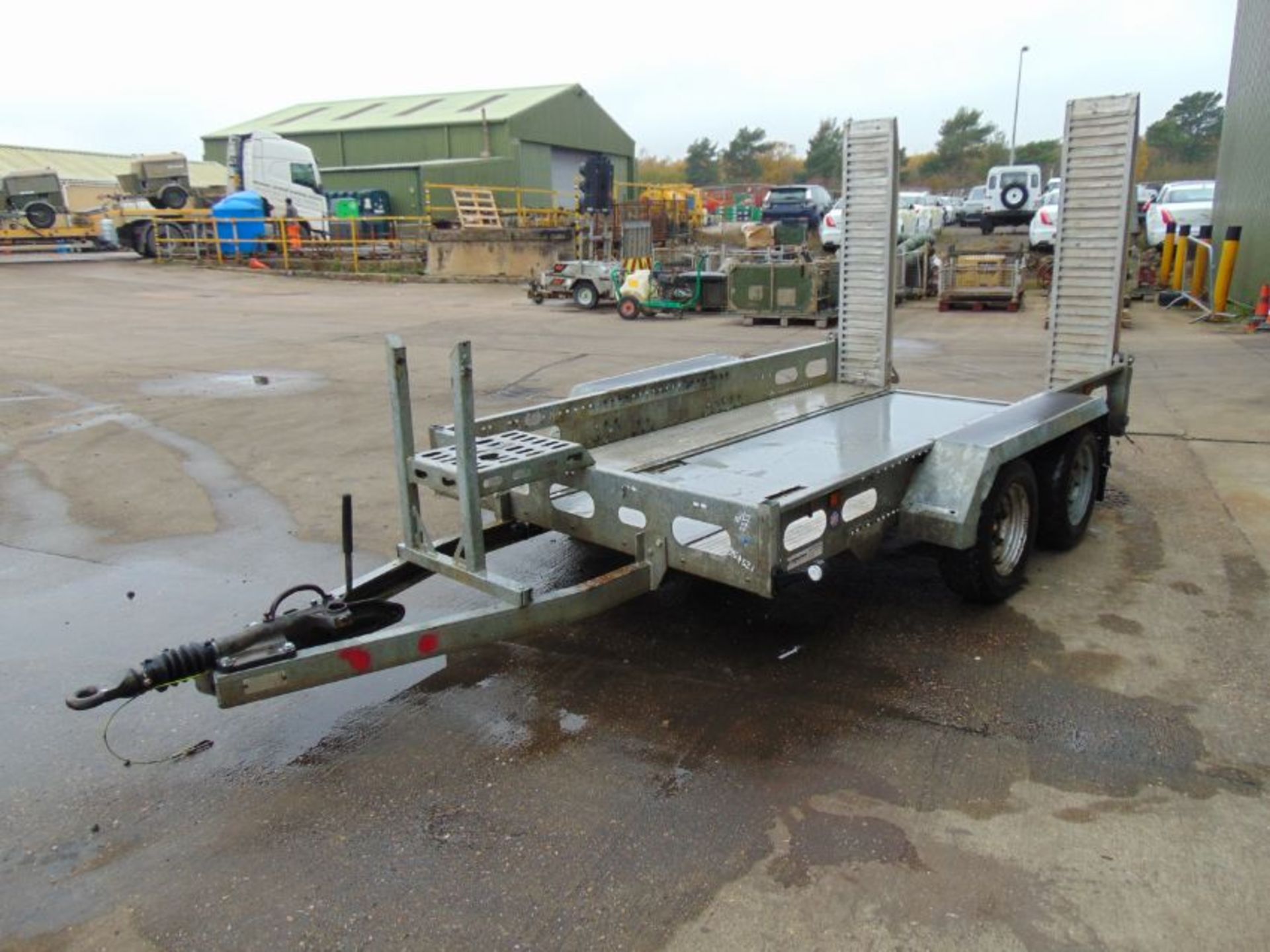 Indespension 3,500kg Twin Axle Plant Trailer c/w Ramps - Image 4 of 14