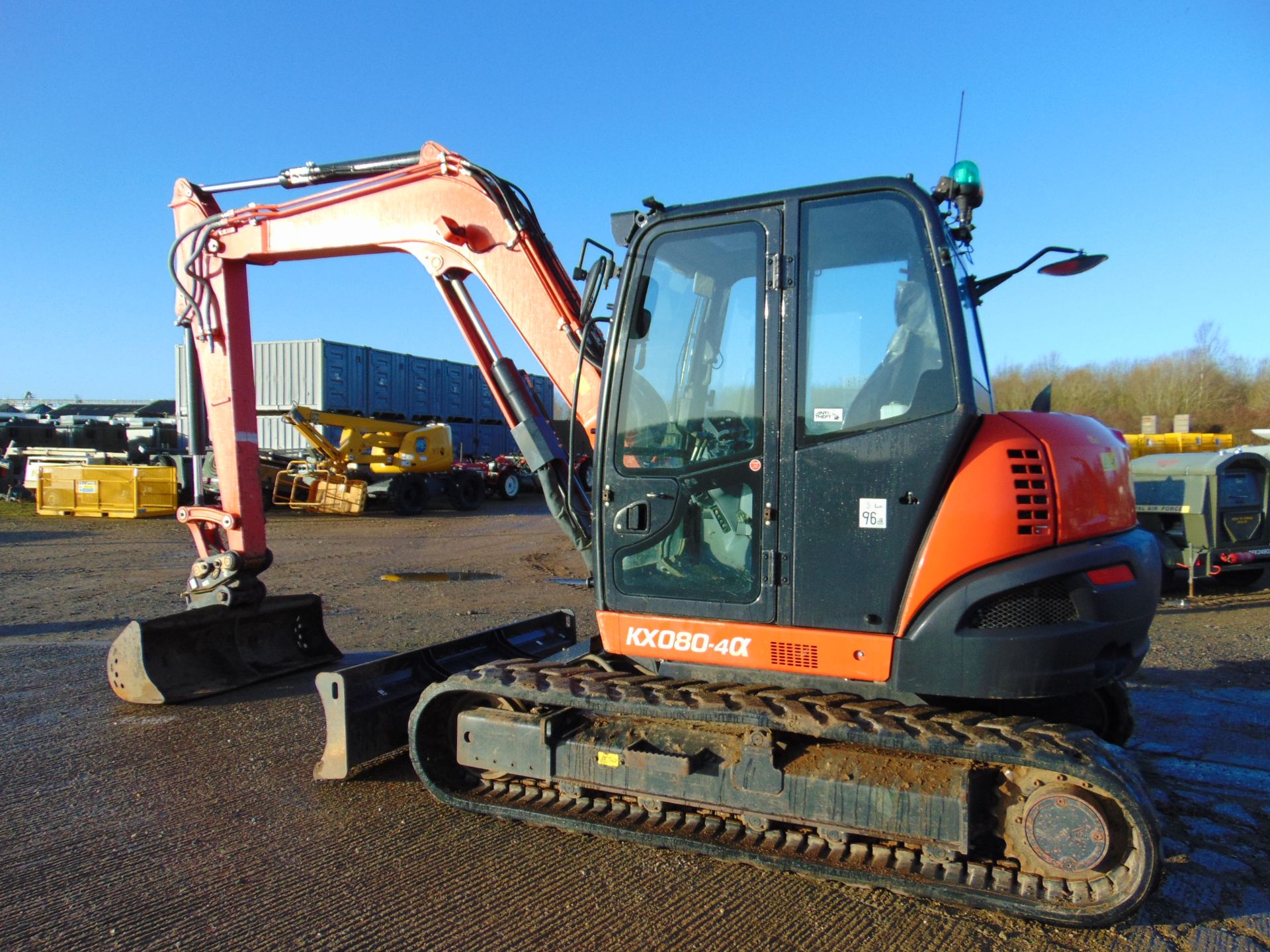 2017 KUBOTA KX 080-4A Excavator 1212 Hrs Only Very High Specification with 3 Buckets Sno 42470